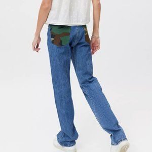 Urban Outfitters Urban Renewal Recycled Camo Pocket Jeans